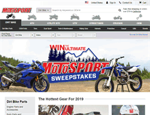 Tablet Screenshot of motosport.com